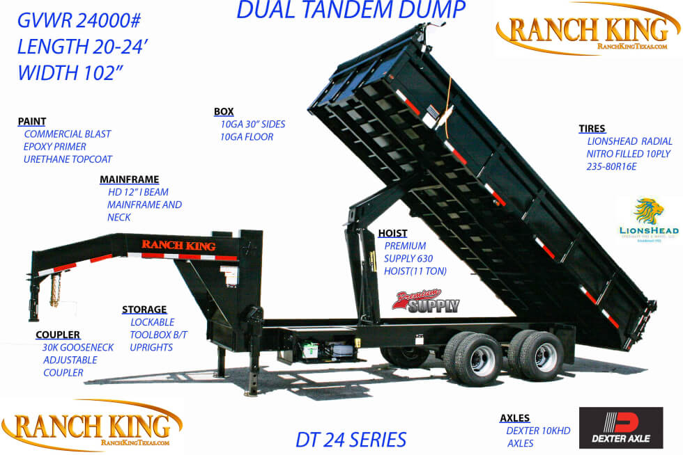 GNDT DUAL TANDEM (24000# GVWR) trailer houston