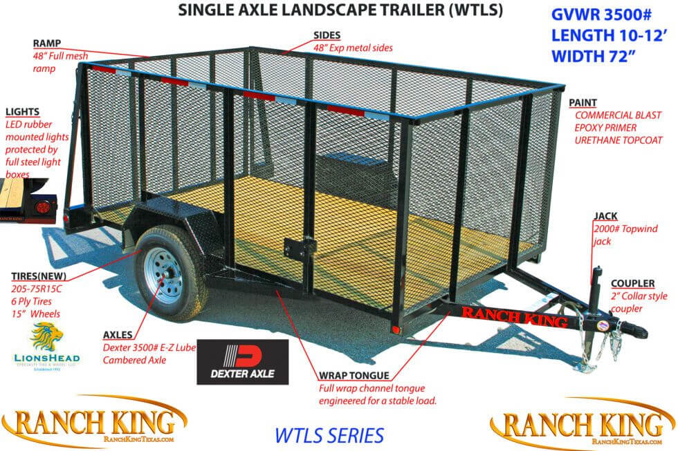 WT SERIES LANDSCAPE GVWR 2990#